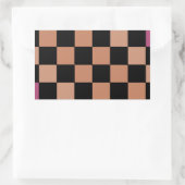 Hipster Modern dambord Rechthoekige Sticker (Tas)