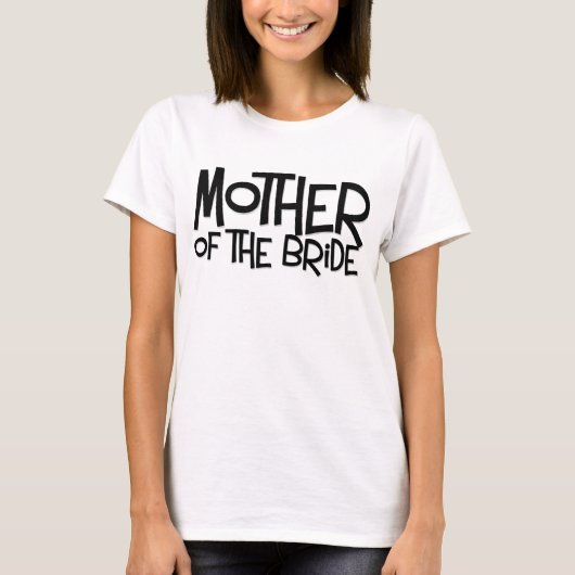 Hipster Moeder van de bruid T-shirt (Voorkant)
