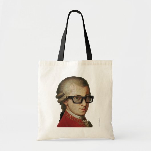 Hipster Mozart Tote Bag (Voorkant)