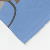Hipster Mr Cool Whale Baby Boy Fleece Deken (Hoek)