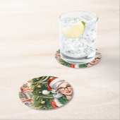 Hipster Mrs Claus Onderzetter (Insitu)