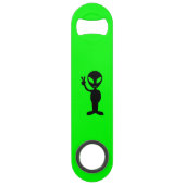 Hipster Mustache Alien Speed Flessenopener (Voorkant)