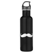 Hipster Mustache Aluminium Waterfles (Voorkant)