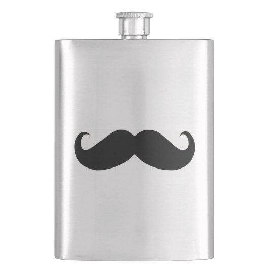 Hipster Mustache Classic Flask Flacon (Voorkant)