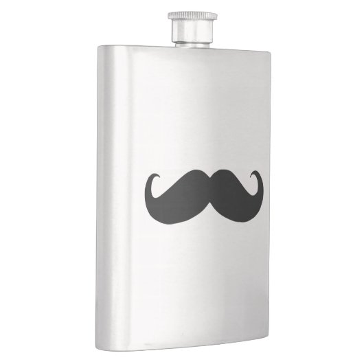 Hipster Mustache Classic Flask Flacon (Rechts)