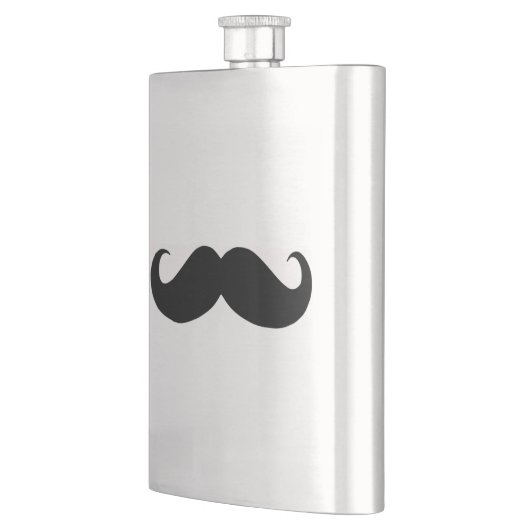 Hipster Mustache Classic Flask Flacon (Links)