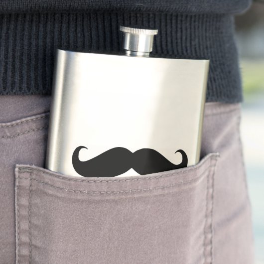Hipster Mustache Classic Flask Flacon (Voorbeeld)