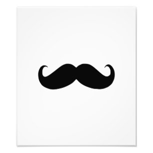 Hipster Mustache Foto afdrukken