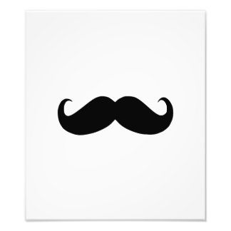Hipster Mustache Foto afdrukken