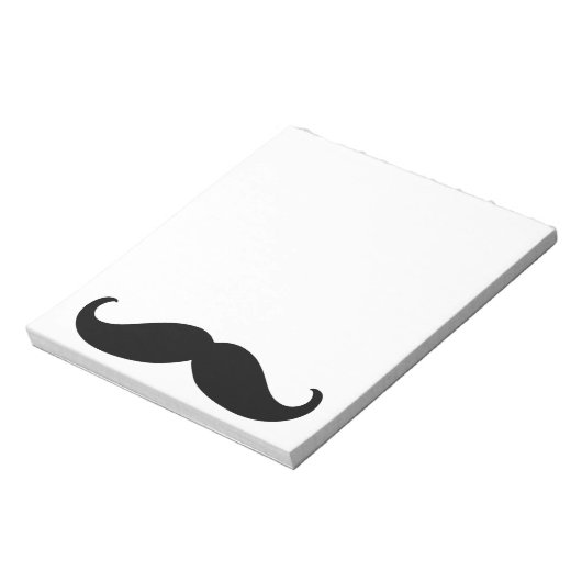 Hipster Mustache Notitieblok (Linkerzijde)