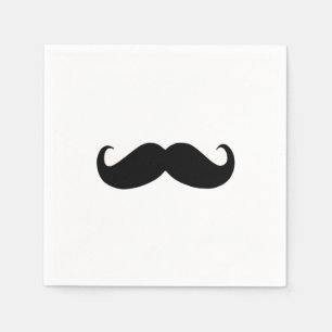 Hipster Mustache Paper Napkin Servet