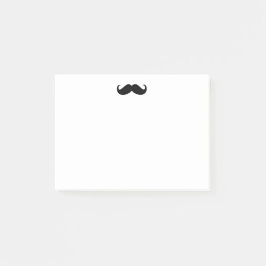 Hipster Mustache Post-it® Note 4x3 (Voorkant)