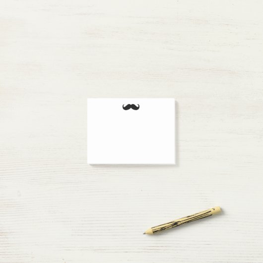 Hipster Mustache Post-it® Note 4x3 (Op bureau)