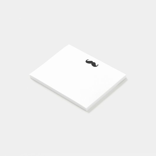 Hipster Mustache Post-it® Note 4x3 (Schuin)