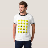 Hipster Mustache T Shirt Face Mustache (Voorkant volledig)