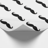 Hipster Mustache Wrapping Paper Cadeaupapier (Hoek)