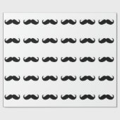 Hipster Mustache Wrapping Paper Cadeaupapier (Vlak)