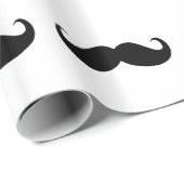 Hipster Mustache Wrapping Paper Cadeaupapier (Rol Hoek)