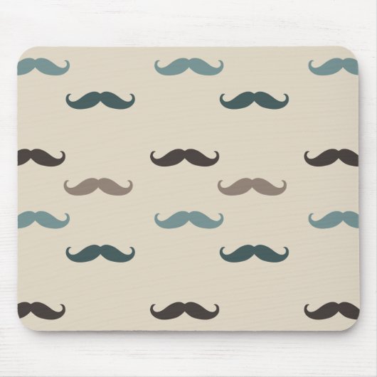 Hipster Mustaches Muismat (Voorkant)