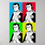 Hipster Napoleon Bonaparte Pop art Poster<br><div class="desc">Hipster Napoleon Bonaparte Pop art Anime Cartoon Comic Fiction Manga</div>