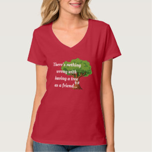 Hipster natuur Friend Tree Hugger Shirt Design