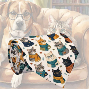 Hipster Nepzijde Stijlvolle Katten Herenmode Stropdas