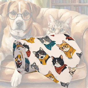 Hipster Nepzijde Stijlvolle Katten Herenmode Stropdas