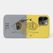 Hipster Olympische God Colorblock Monogram Case-Mate iPhone Case (Achterkant (horizontaal))