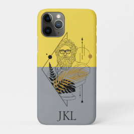 Hipster Olympische God Colorblock Monogram Case-Mate iPhone Case