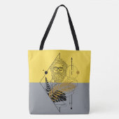 Hipster Olympische God Kleurblok Tote Bag (Voorkant)