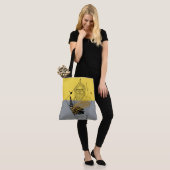 Hipster Olympische God Kleurblok Tote Bag (Op model)