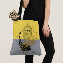 Hipster Olympische God Kleurblok Tote Bag