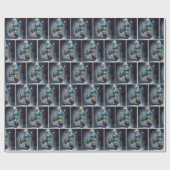 Hipster oma danst in Sneakers Cadeaupapier (Vlak)