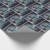 Hipster oma danst in Sneakers Cadeaupapier (Hoek)