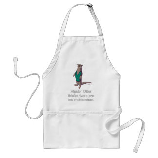 Hipster Otter Apron Standaard Schort