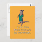 Hipster Otter Briefkaart (Voorkant / Achterkant)
