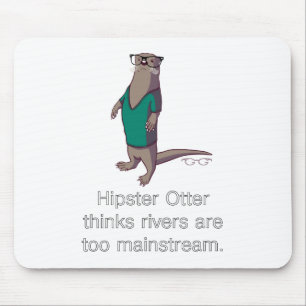 Hipster Otter Mousepad Muismat