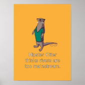 Hipster Otter Poster (Voorkant)
