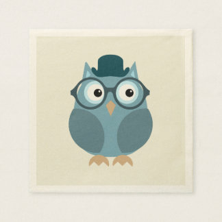 Hipster Owl Servetten