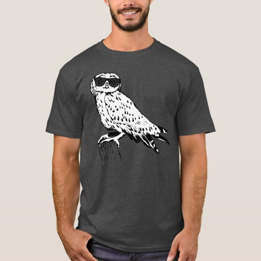 Hipster Owl T-shirt (Voorkant)