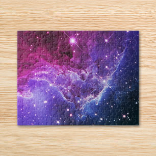 Hipster Paarse Ombre Aap Hoofd Nevel Legpuzzel