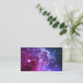 Hipster Paarse Ombre Monkey Head Nebula Visitekaartje (Staand voorkant)