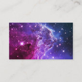 Hipster Paarse Ombre Monkey Head Nebula Visitekaartje (Voorkant)