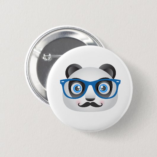 Hipster Panda Button (Voorkant /achterkant)