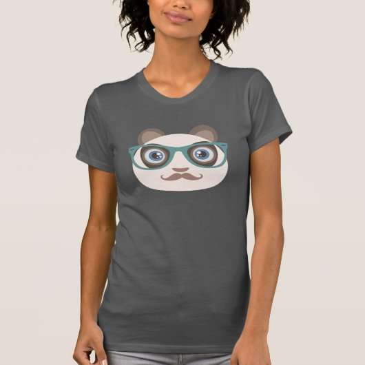Hipster Panda Grye T-Shirt (Voorkant)
