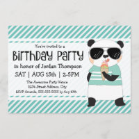 Hipster Panda Kinderverjaardagsfeestje