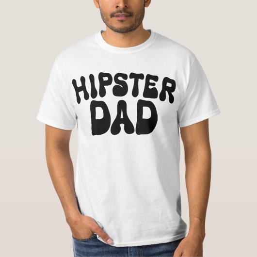 Hipster pap grappige typo t-shirt (Voorkant)