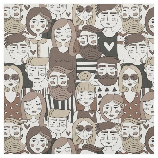 Hipster patroon stof (Swatch)