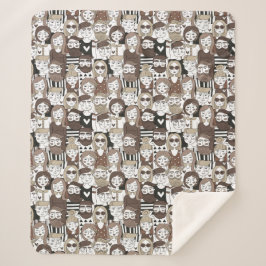 Hipster Patroondekens Sherpa Deken