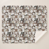 Hipster Patroondekens Sherpa Deken (Voorkant (horizontaal))